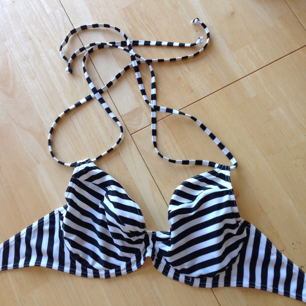 Asos striped bikini top
